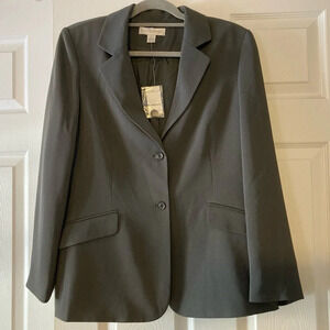 NWT Petite Sophisticate Gray Suit Jacket 14